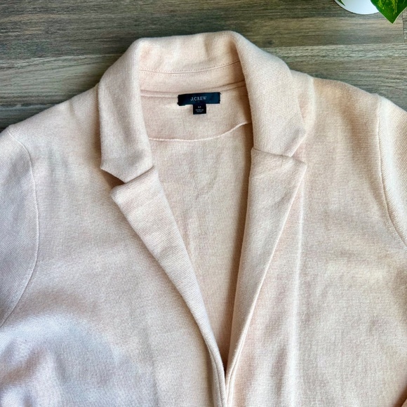 J. Crew Cecile Relaxed Sweater-Blazer in Soft Blush Size M - Picture 4 of 16